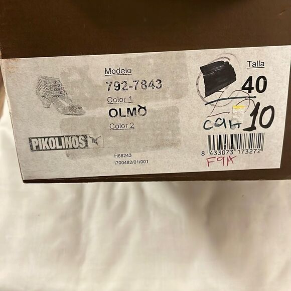 PIKOLINOS BROWN LEATHER SANDALS.  NEW - Picture 9 of 11